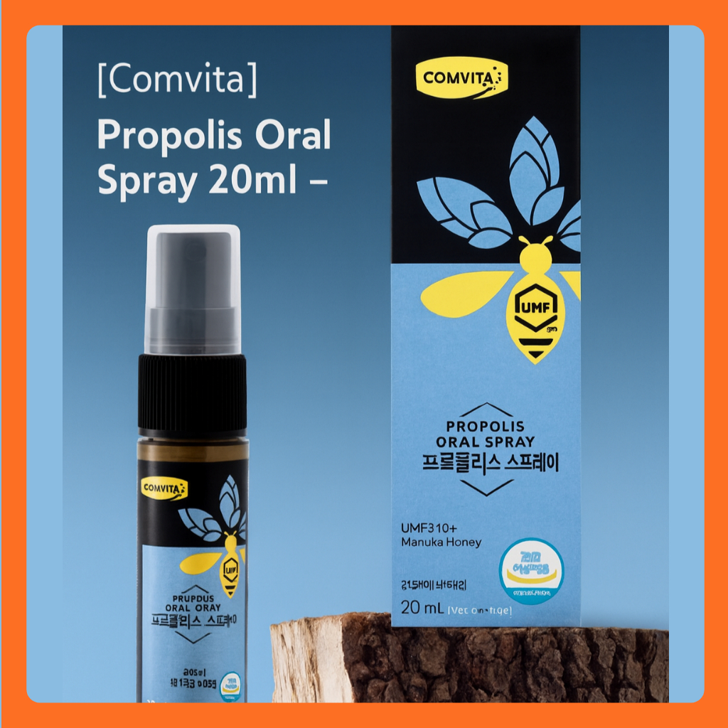 [Comvita] Xịt Miệng Keo ong 20ml – Mật Ong Manuka New Zealand & Chăm Sóc Răng Miệng Kháng Khuẩn