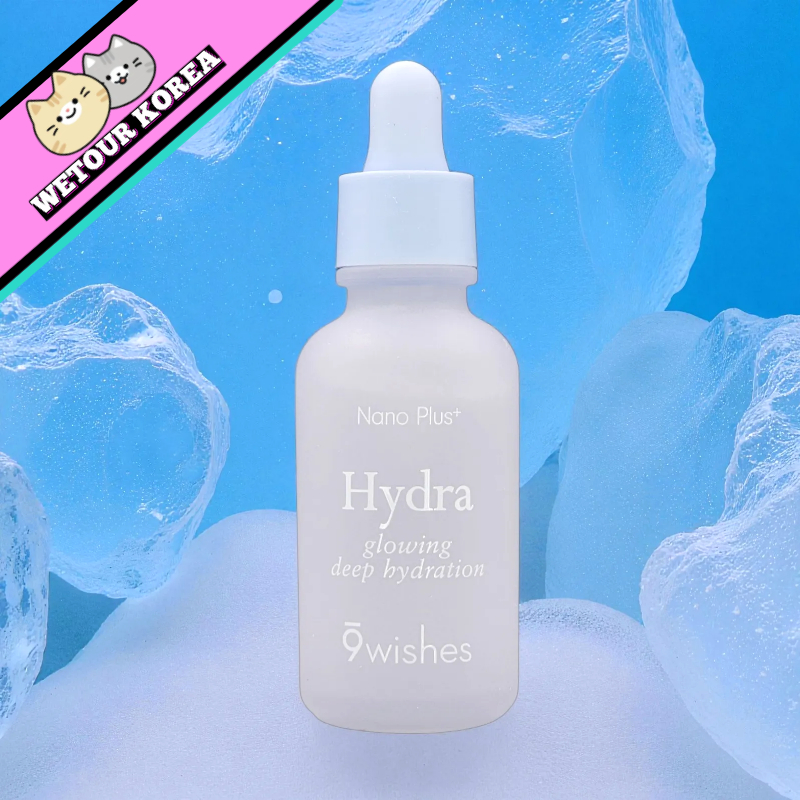 🇰🇷 [9Wishes] Hydra Nano Plus Ampule 30ml | Chăm sóc dưỡng ẩm và làm mát sâu