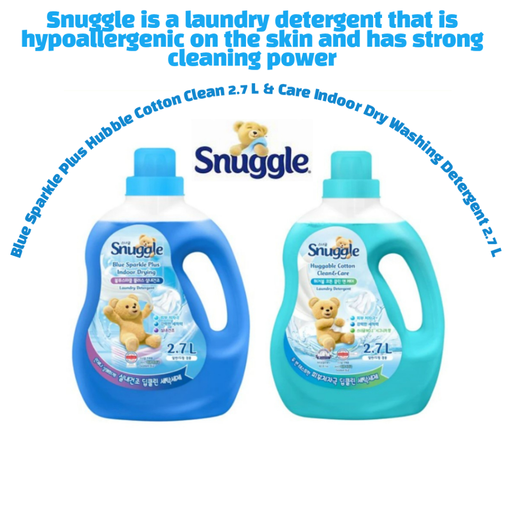 [Snuggle] Nước giặt khô trong nhà Blue Sparkle Plus Cotton Clean2.7L & Care 2.7L