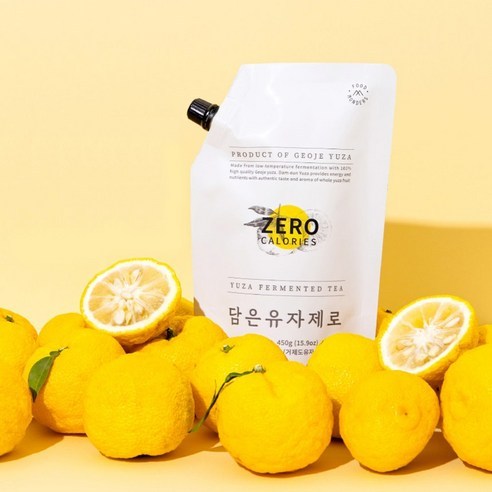 [MONDERS] Trà Dameun Yuzu ZERO – 0kcal Zero Sugar Trà Yuzu Hàn Quốc / Túi 450g / Không phụ gia / Lên