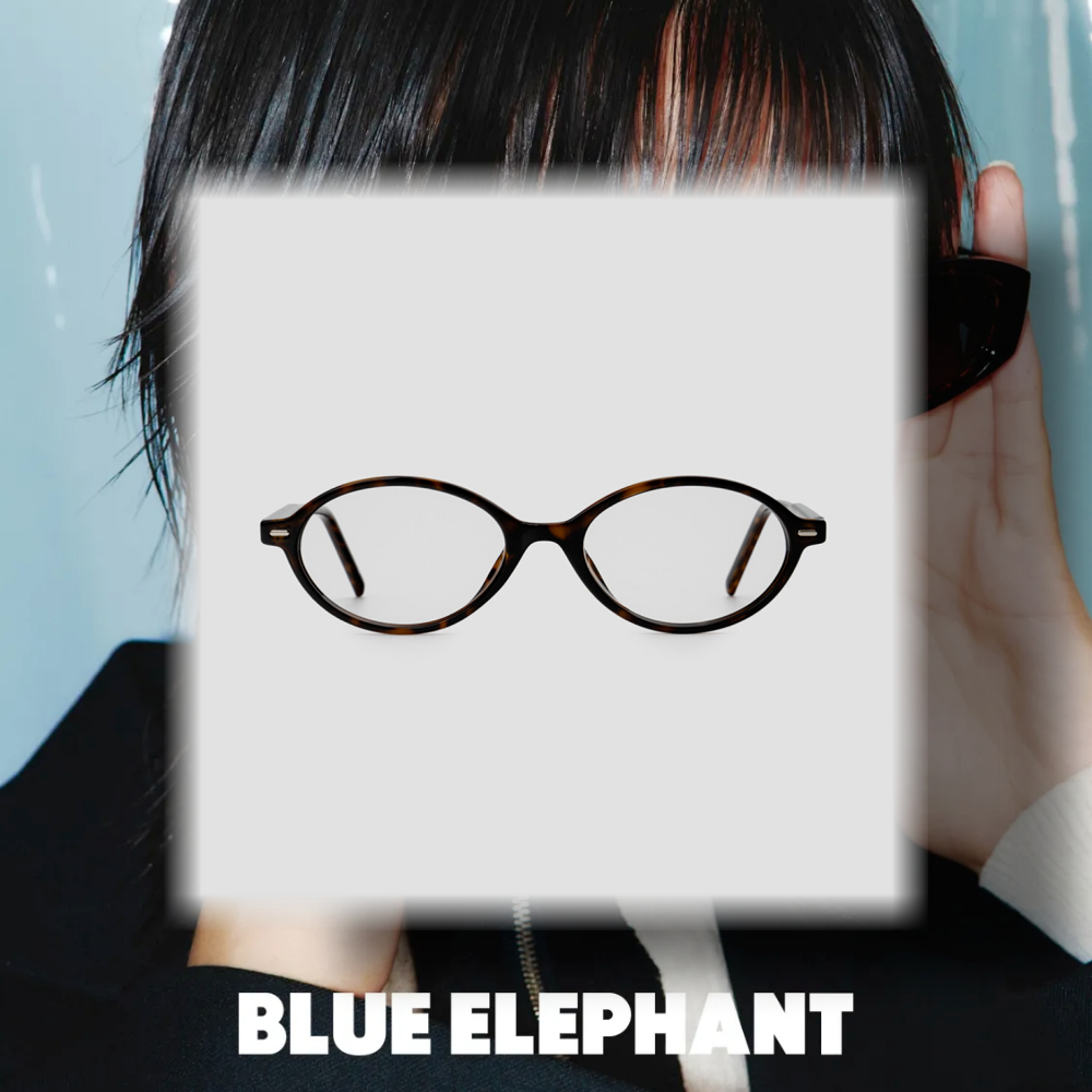 Kính mát Blue Elephant Ava đen - Khung thời trang, chống ánh sáng xanh, phong cách Hàn Quốc
