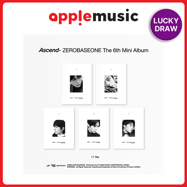 [LUCKY DRAW POB] ZEROBASEONE - Mini thứ 6 [Ascend-] [11 Ver.]