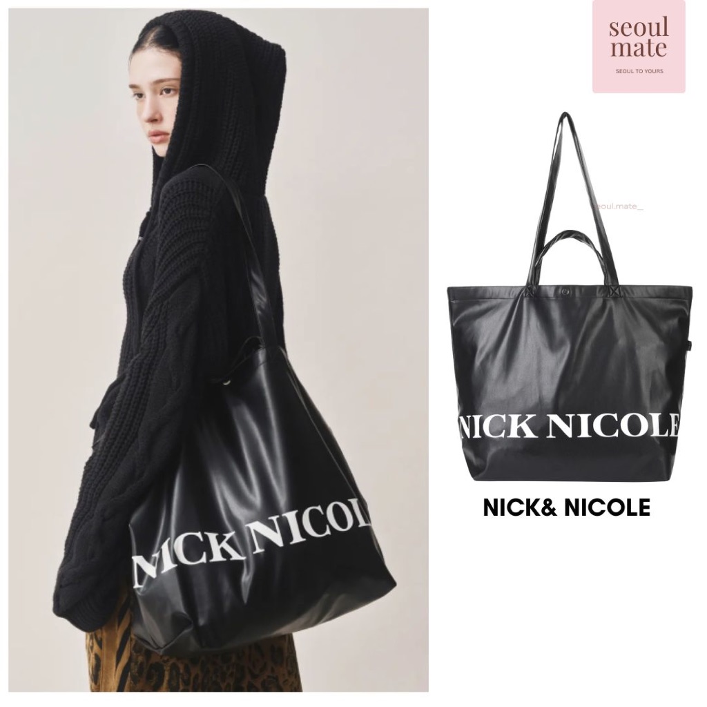 [từ Hàn Quốc] Túi mua sắm bằng da NICK & NICOLE