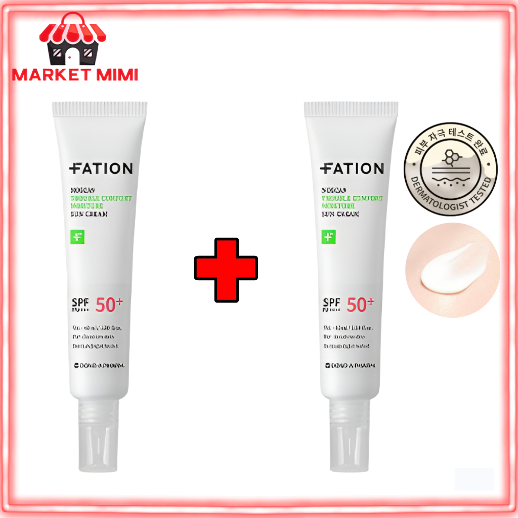 FATION Nosca9 Trouble Comfort Moisture Sun Cream SPF50 + PA + + + 40ml x2 Set Kem chống nắng thuần c