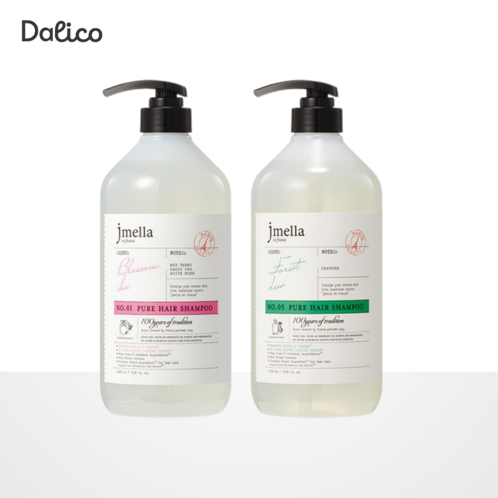 Dầu Gội Nước Hoa JMELLA Pure 1000ml – Blossom Chu / Forest Dew (Chai Lớn)
