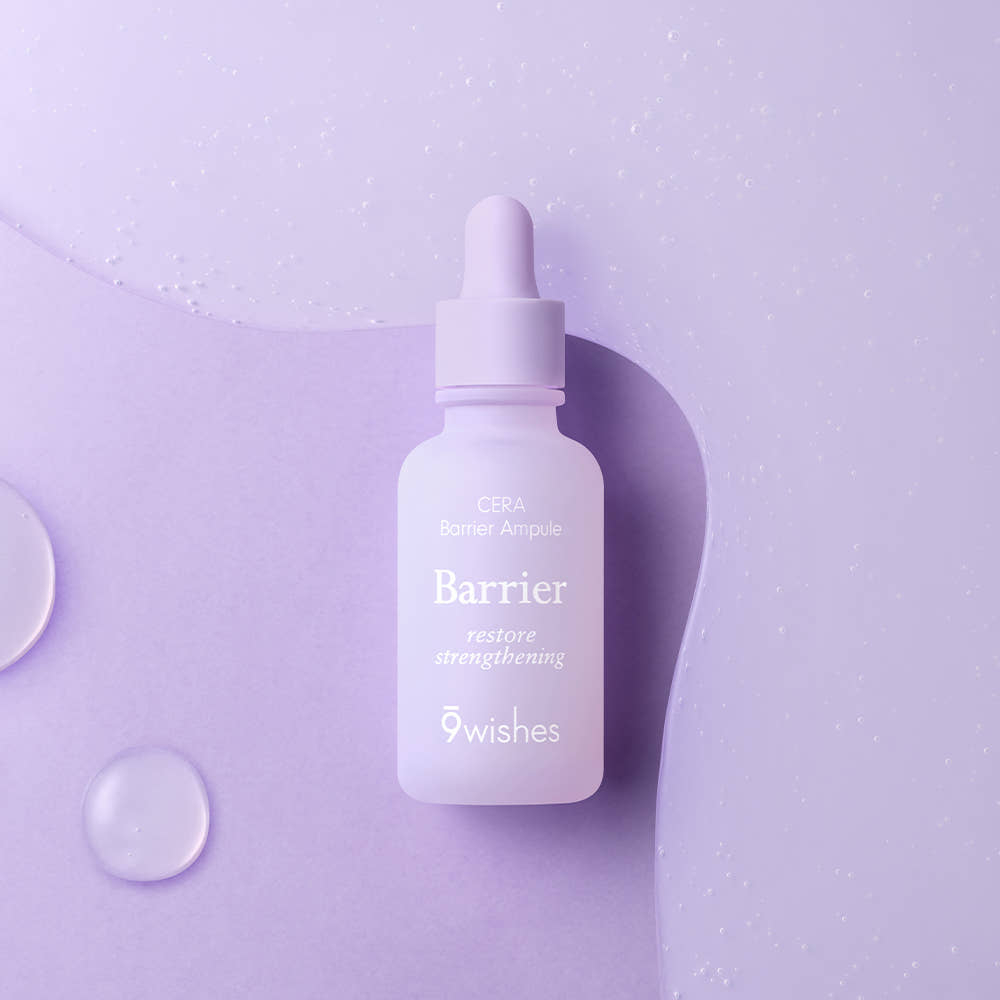 9Wishes Cera Barrier Ampoule 30 mL – Tăng cường rào cản da & Serum dưỡng ẩm sâu