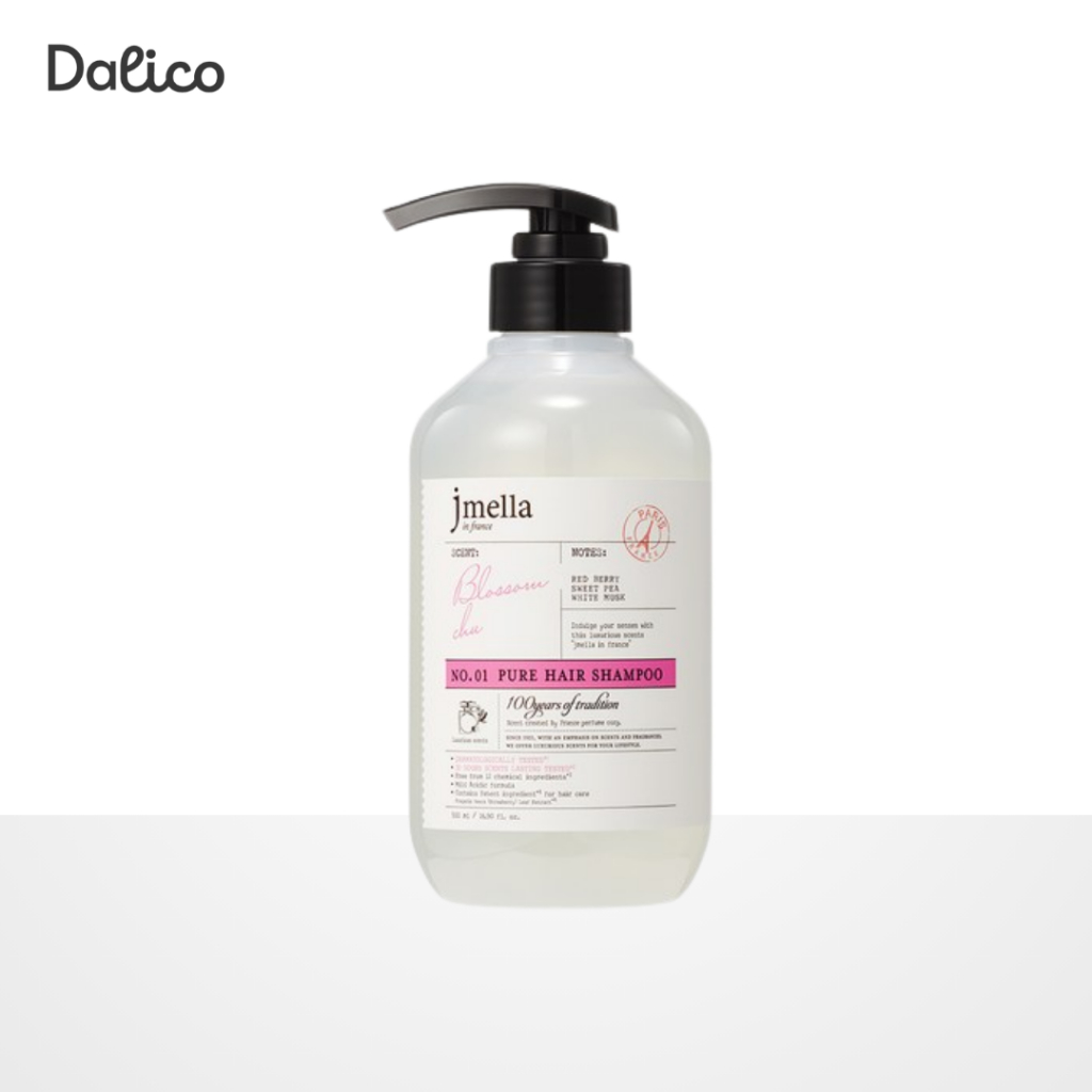 Dầu Gội Nước Hoa JMELLA Pure Blossom Chu 500ml – Hương Hoa Quả Ngọt Dịu, Gội Mỗi Ngày