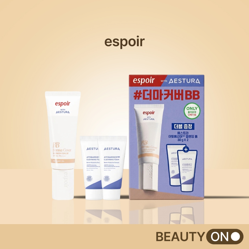 [espoir with AESTURA] Derma Cover Blemish Balm SPF50+ PA++++ 40g (#10 Ash Ivory, #20 Ash Beige) | Pa