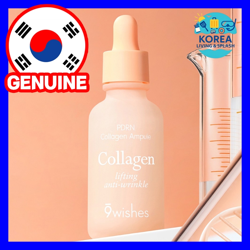 9wishes PDRN Collagen Ampule 30ml Hydration Glow Firming Skincare Serum
