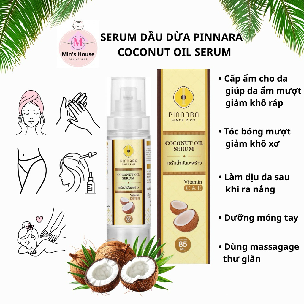 Serum dầu dừa Pinnara (Pinnara Coconut Oil Serum)