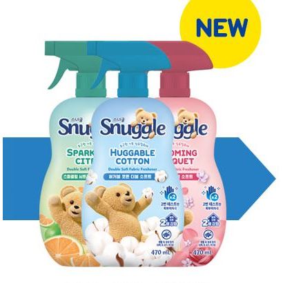 Snuggle Original Double Soft Fabric Refresher Spray 470ml Vải Khử Mùi Làm Mát Không Khí