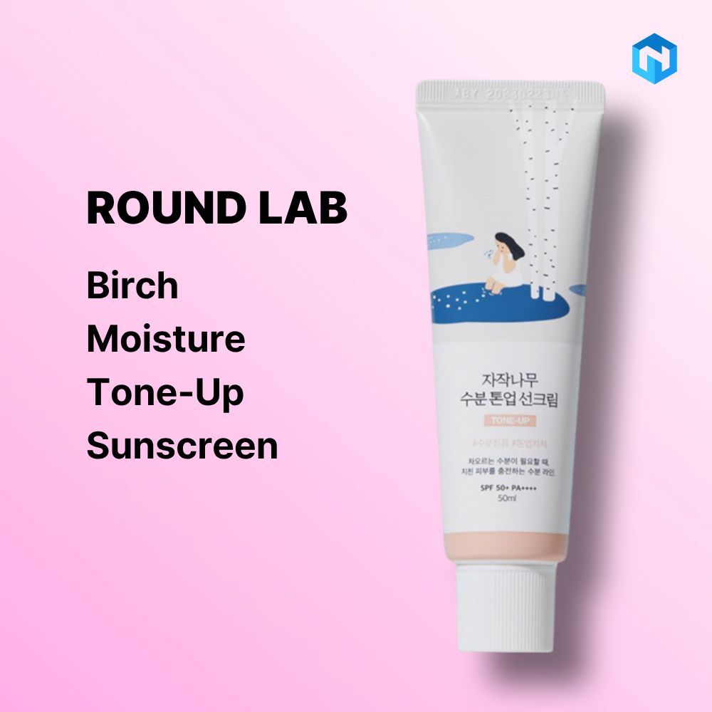 [1 + 1] Kem chống nắng ROUND LAB Birch Moisture Tone-Up 50 ml