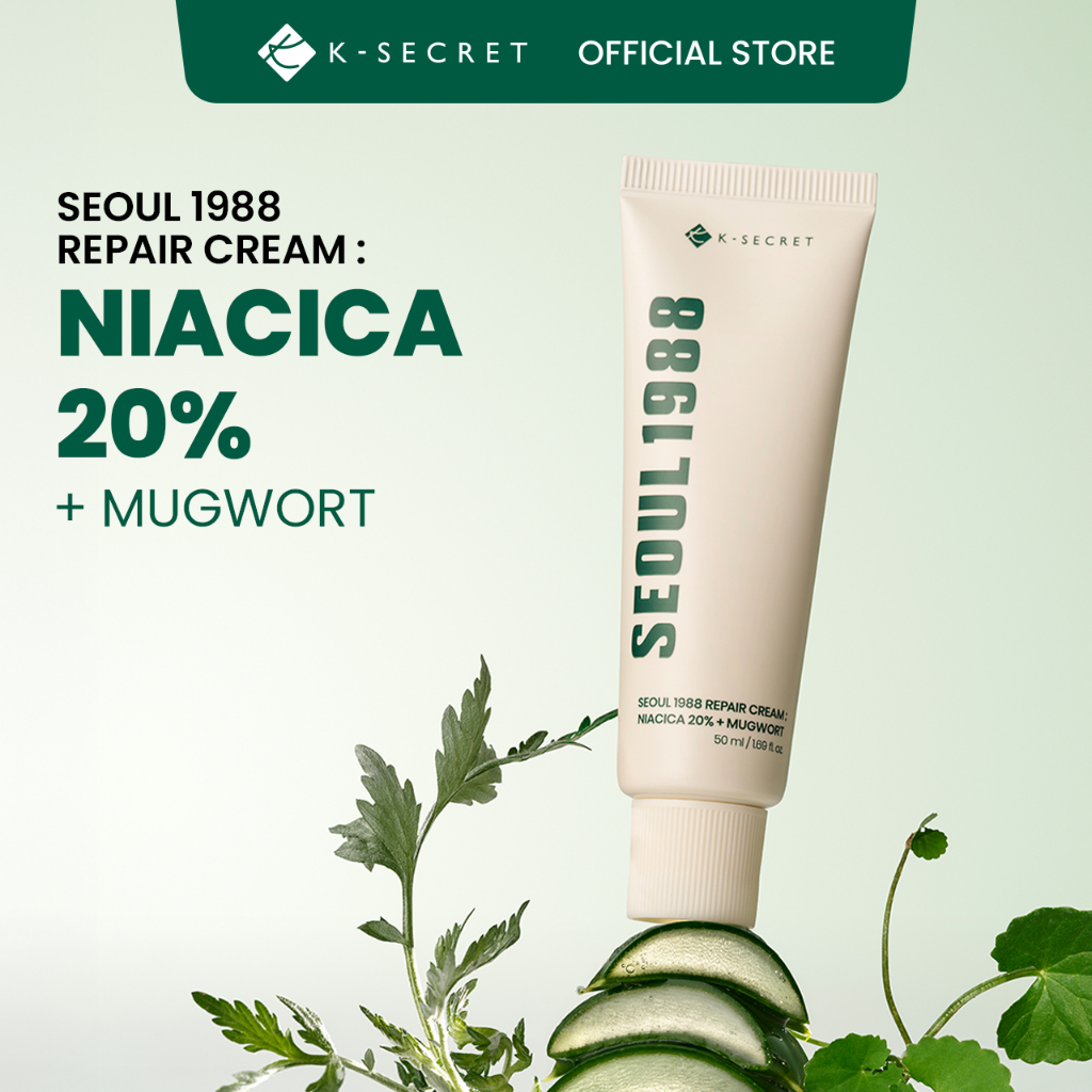 [KSECRET Official] Kem sửa chữa SEOUL 1988: NiaCica 20% + Mugwort