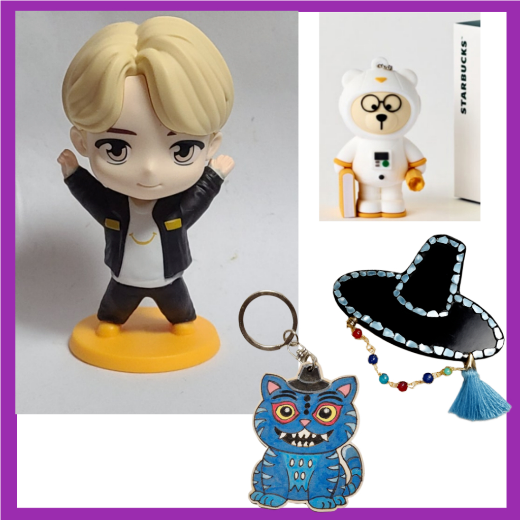 BTS) Hình Jimin của McDonald / Móc khóa Starbucks Scorpio, / KPOP Demon Hunters merch Gat, Móc khóa 