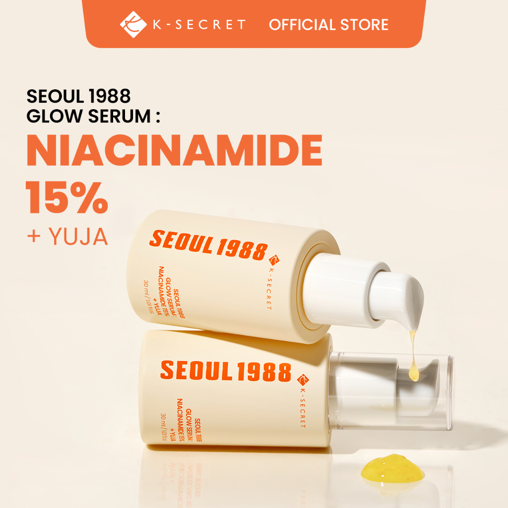 [KSECRET Official] SERUM SEOUL 1988 GLOW: NIACINAMIDE 15% + YUJA