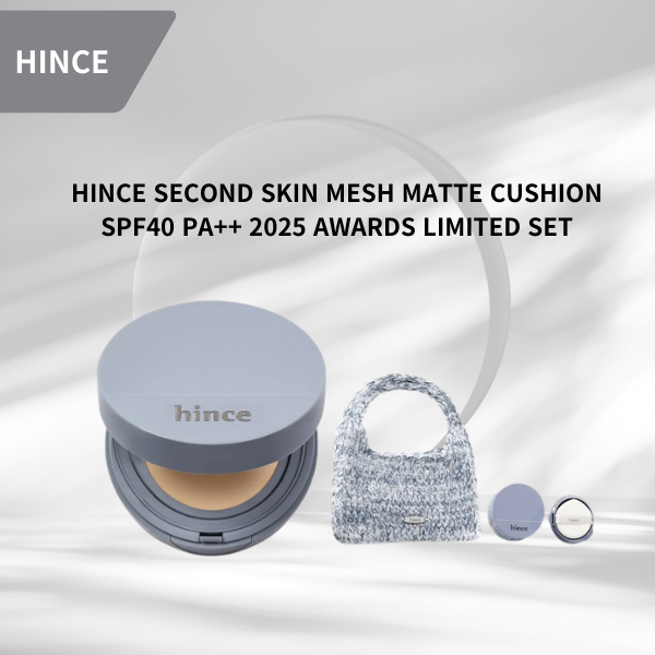 [OLIVE YOUNG] Phấn nước Hince Second Skin Mesh Matte Cushion SPF40 PA++ Set Award Limited Olive Youn