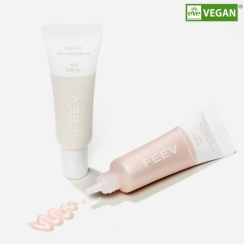 [Vegan Beauty] FEEV Shimmering Serum Highlighter – Eve Vegan Certified, Natural Radiant Glow, 10g