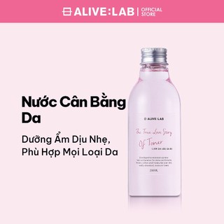 Nước Hoa Hồng ALIVELAB The True Love Story of Toner 200ml – Cấp Ẩm Sâu, Làm Dịu & Phục Hồi Da Nhạy Cảm, Giúp Da Mịn Màng Tươi Mát