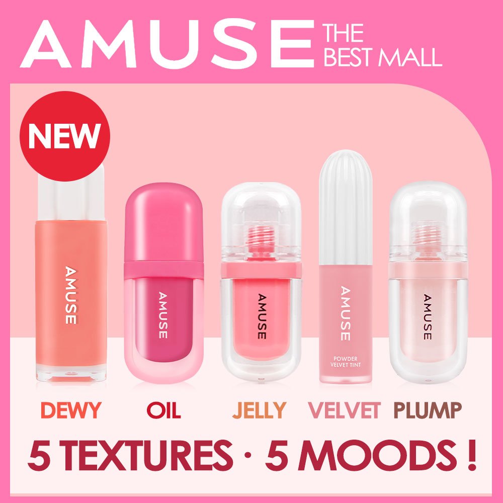 [AMUSE] AMUSE Lip Tint – Bộ sắc thái tốt nhất lâu trôi, không nhòe