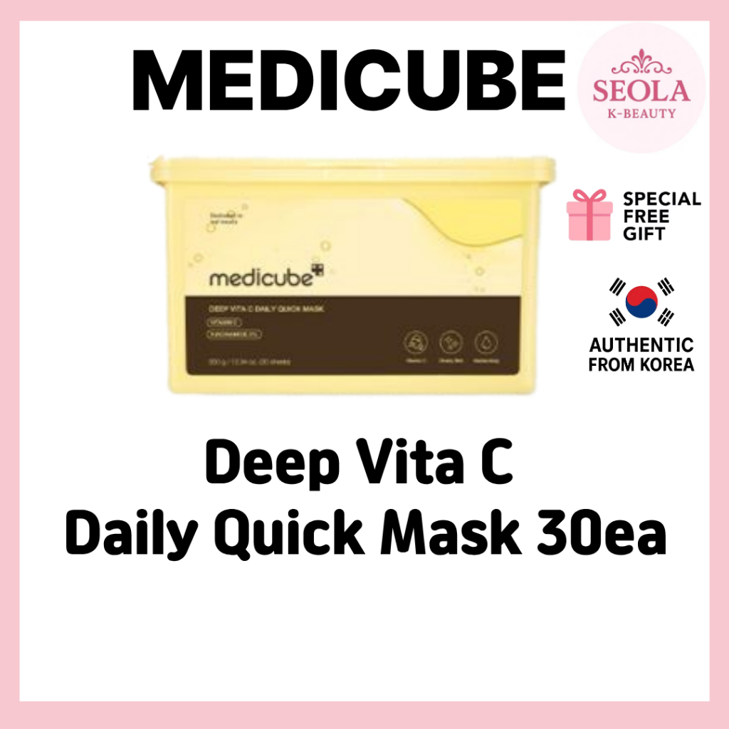 [MEDICUBE] Deep Vita C Daily Quick Mask Sheet Mask / Mặt nạ giấy 30ea