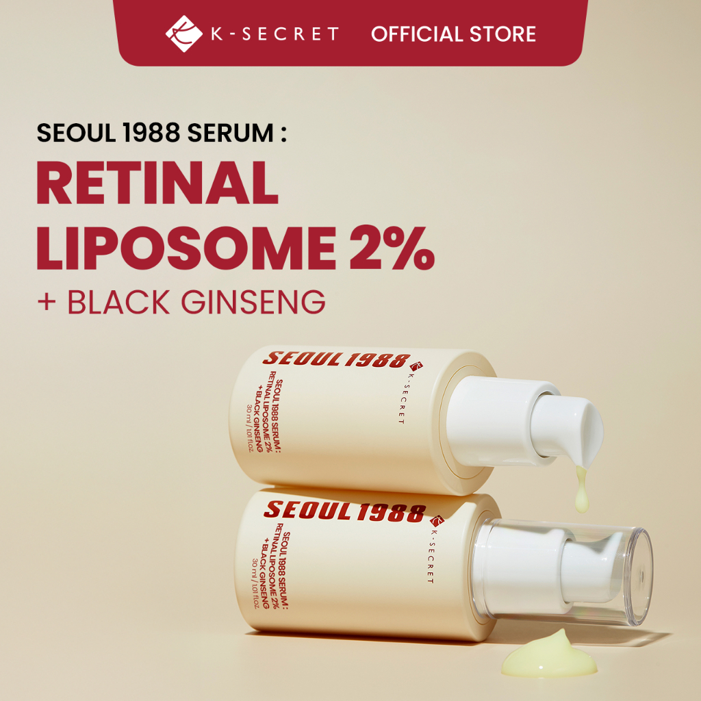 [KSECRET Official] SEOUL 1988 Serum: Retinal Liposome 2% + Nhân sâm đen