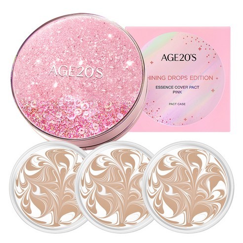 [K-BEAUTY] AGE20'S Essence Cover Pact New Original Original Shining Drops Edition White Latte No.21 