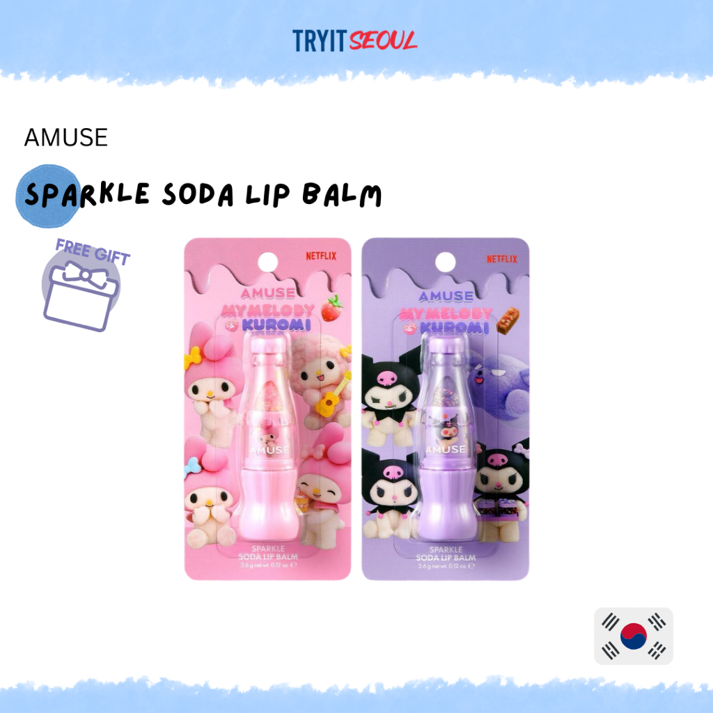 [AMUSE x MY MELODY & KUROMI EDITION] Son dưỡng môi Sparkle Soda