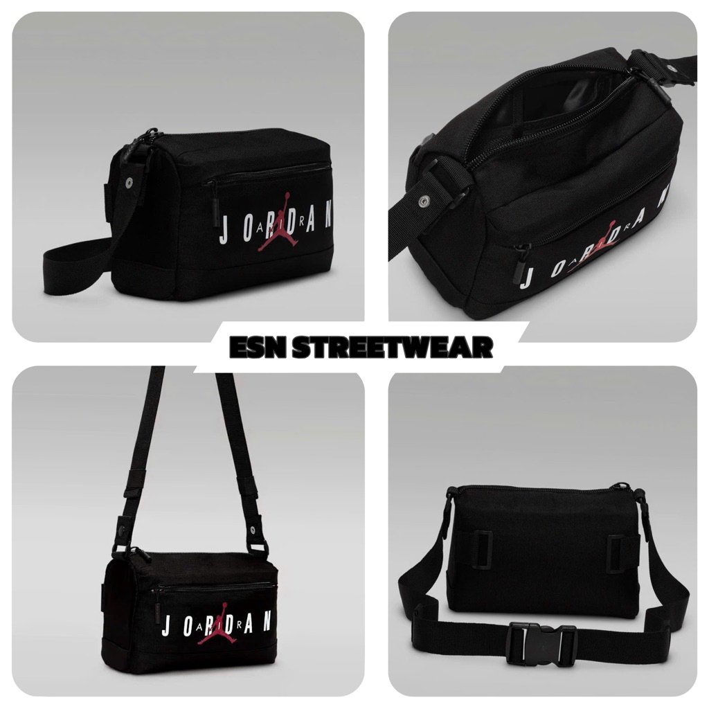 [CHÍNH HÃNG] Bag Nike Jordan Crossbody Black Jam HBR Authentic, Túi Nike Jordan Đeo Chéo Chính Hãng