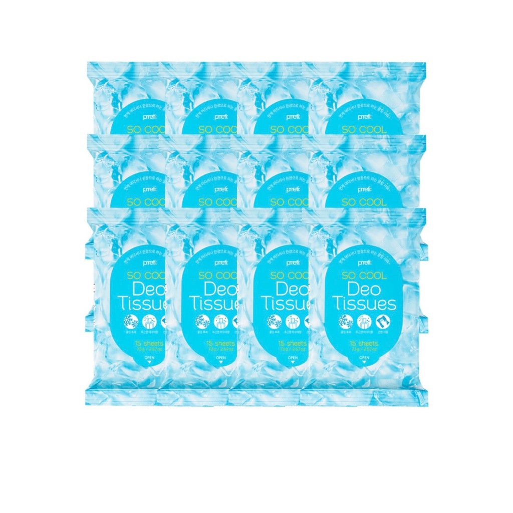 Gói khăn giấy Prereti So Cool Deo (12 gói)
