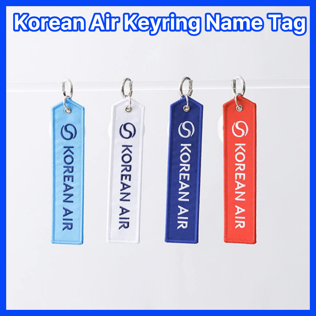 [Korean Air] Thẻ hành lý & Móc khóa thêu chính thức