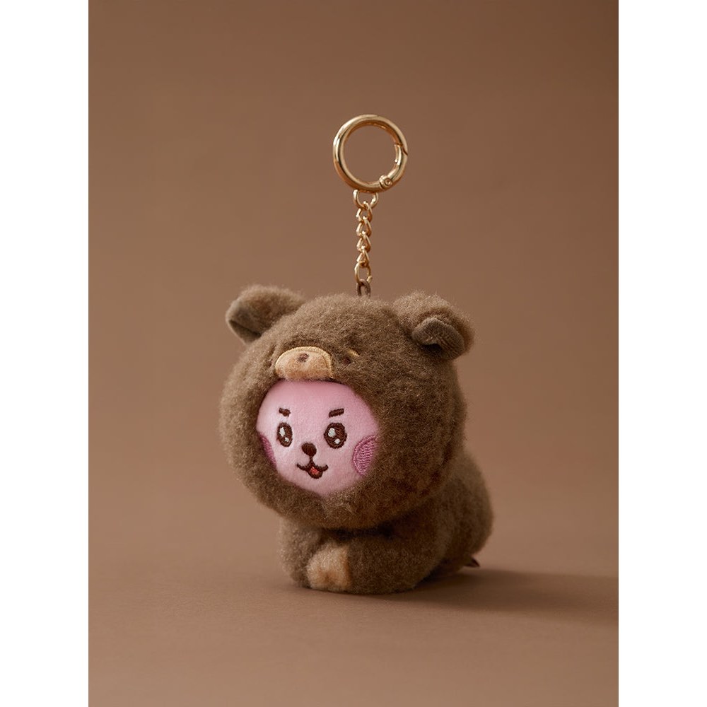 BT21 BABY MORE FLUFFY PLUSH KEYRING-Puppy COOKY