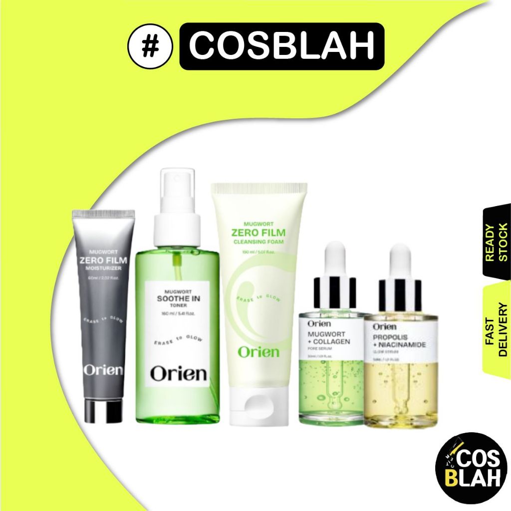 ORIEN Mugwort Zero Film Toner / Serum / Bọt / Mặt nạ gói