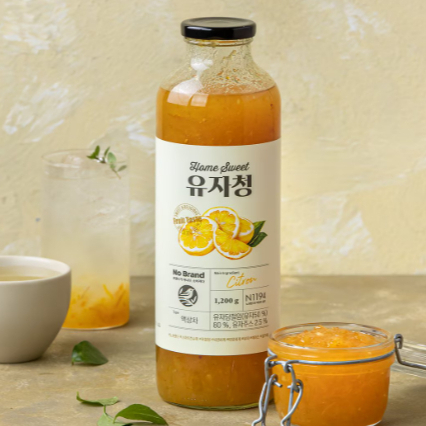 Trà Yuzu Yuja Cheong Hàn Quốc 1,2kg | Được làm từ Hàn Quốc-Grown Yuzu / trà citron mật ong / mứt cam