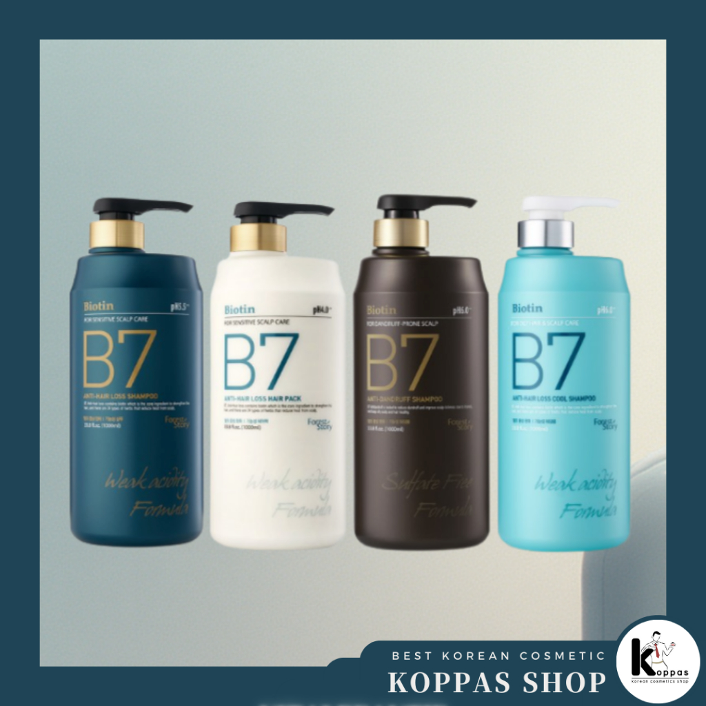 WELCOS Forest Story B7 Shampoo/Hair Pack 1000ml Biotin Dầu gội / Gói tóc WELCOS Forest Story B7 1000