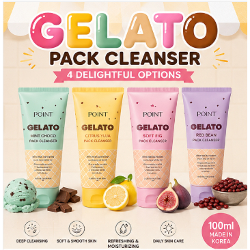 Sữa rửa mặt Gelato Pack Hàn Quốc 100ml 4 loại Mint Choco Citrus Yuja Soft Fig Red Bean Face Wash