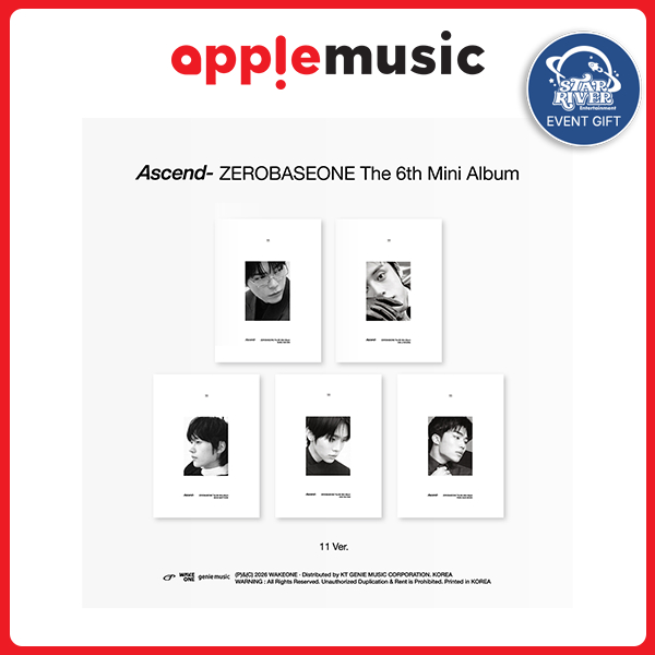 [STAR RIVER POB] ZEROBASEONE - Mini thứ 6 [Ascend-] [11 Ver.]