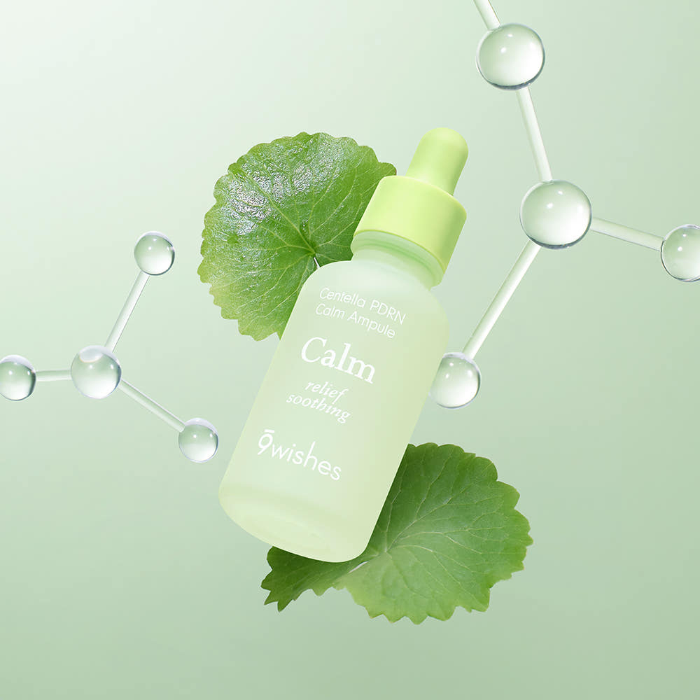9Wishes Centella PDRN Calm Ampoule 30 mL – Serum phục hồi da & làm dịu da
