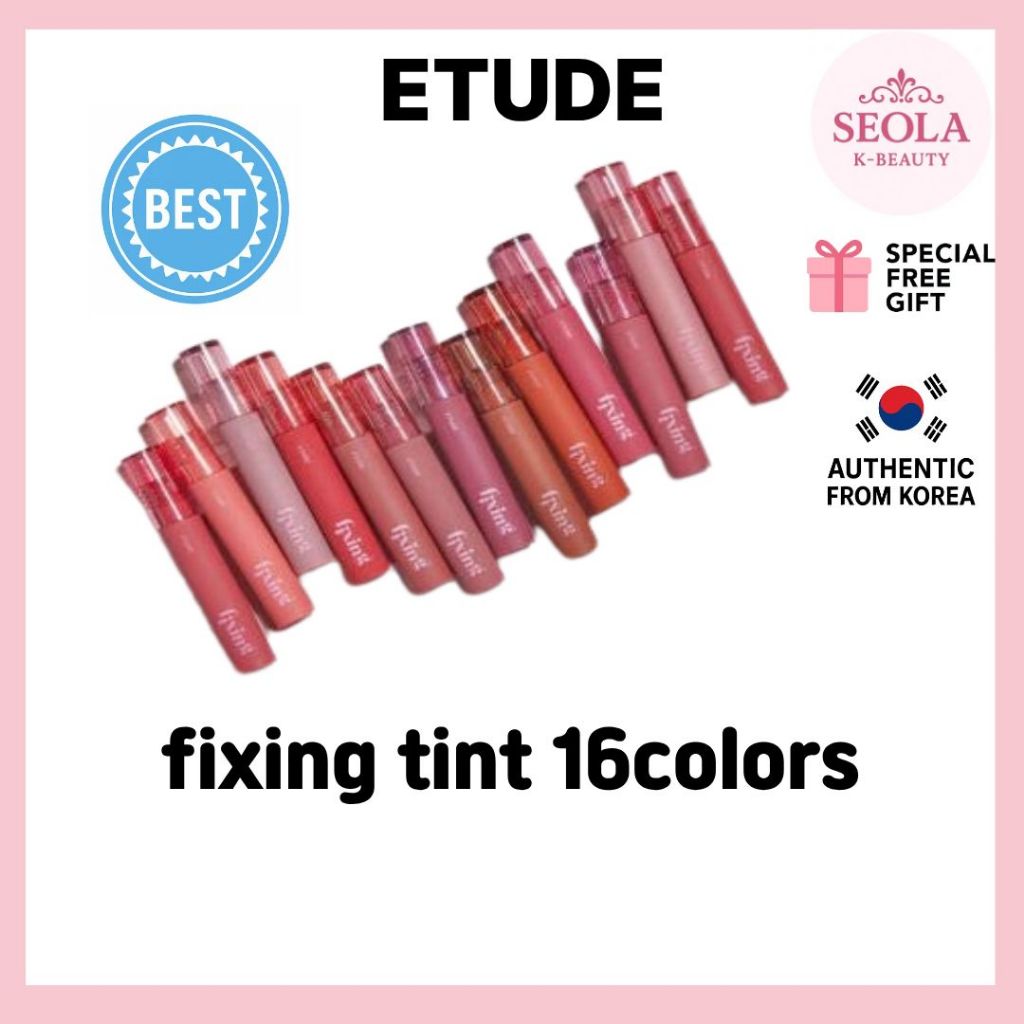 [ETUDE HOUSE] Fixing Tint / Son tint 4g (16 Colors)