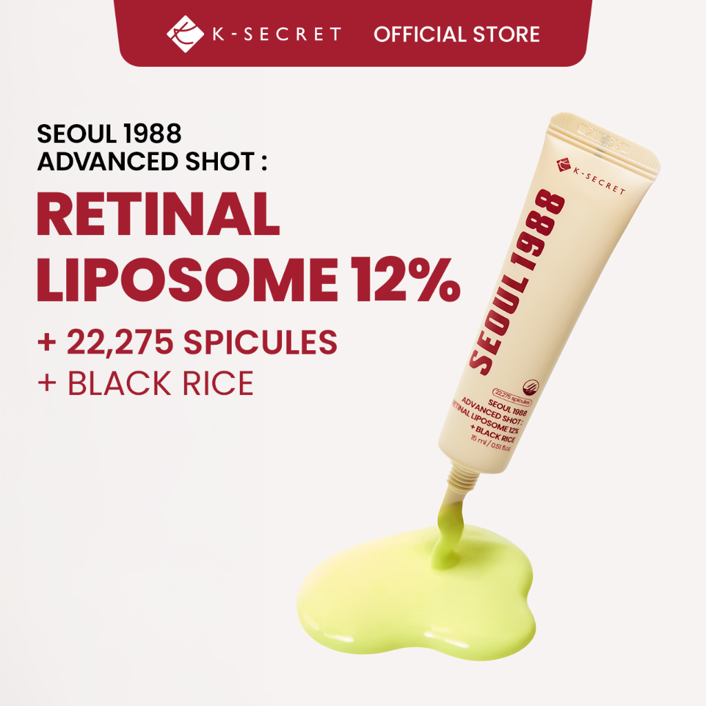 [KSECRET Official] SEOUL 1988 Advanced Shot: Retinal Liposome 12% + Gạo đen