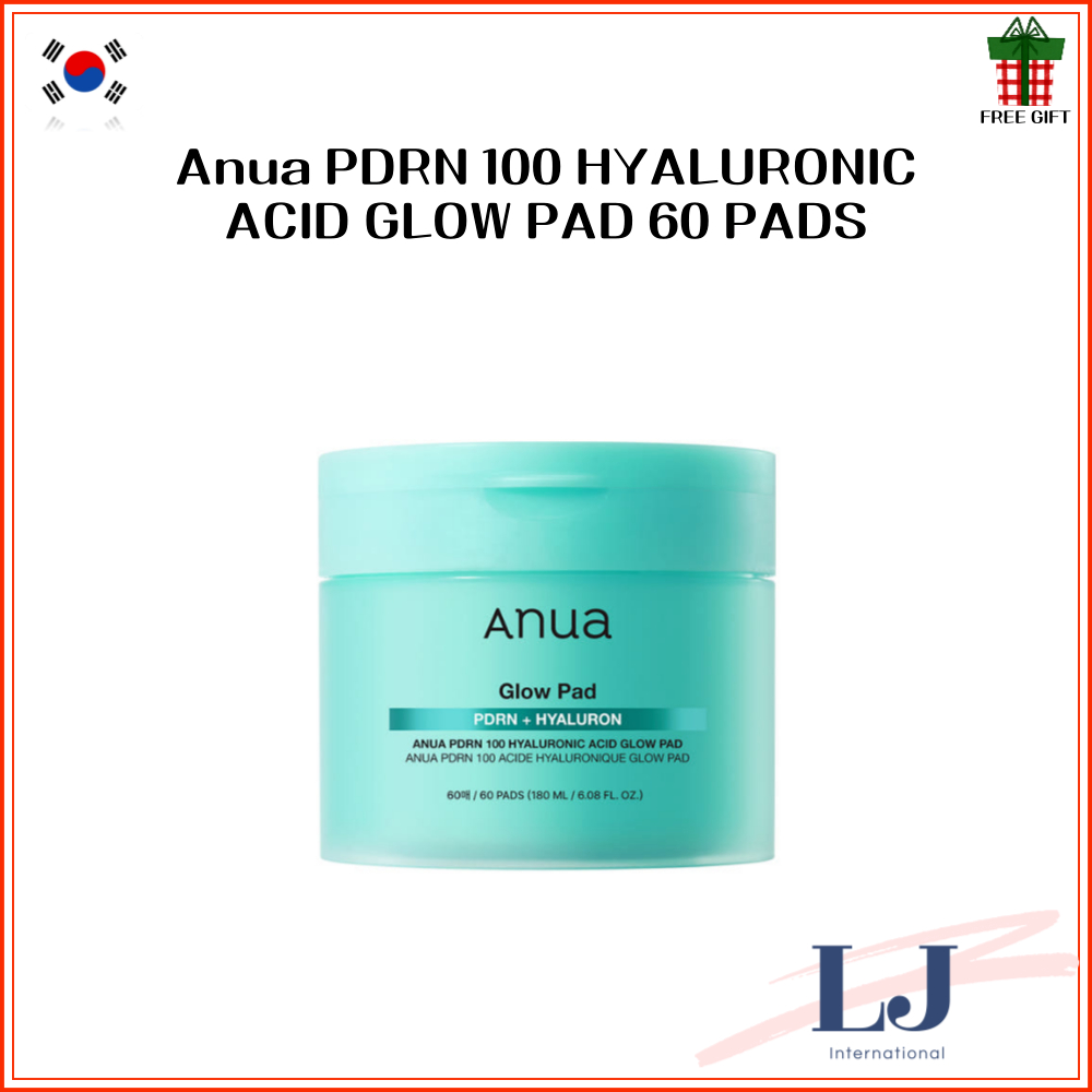 Anua PDRN 100 HYALURONIC ACID GLOW PAD 60 PADS