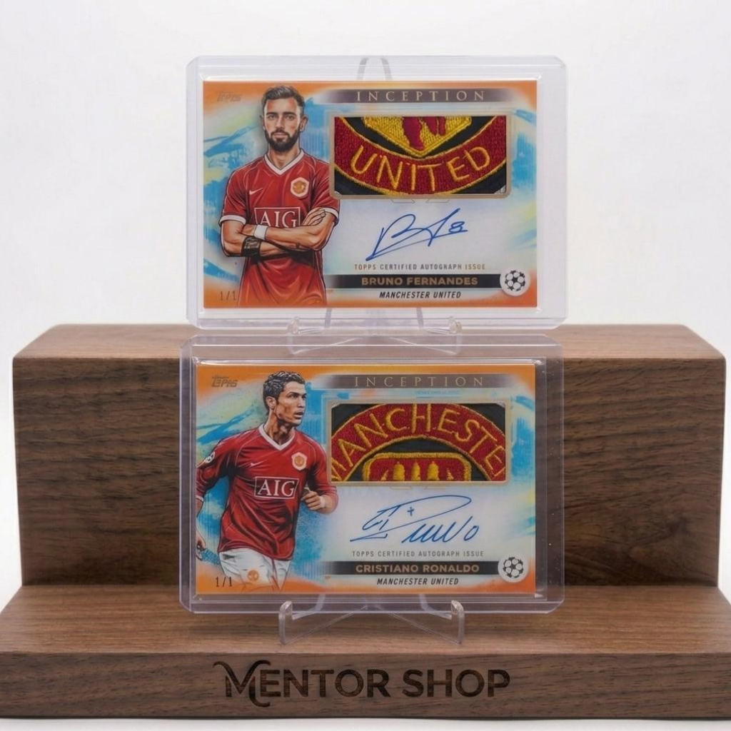 [Cửa hàng cố vấn] ✨ Cristiano Ronaldo & Bruno Fernandes Patch Auto – Thẻ bóng đá tùy chỉnh Mancheste