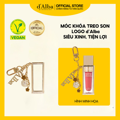 [QUÀ TẶNG/ Không bán] Móc khóa son môi siêu dễ thương Logo d 'Alba lipkeyring
