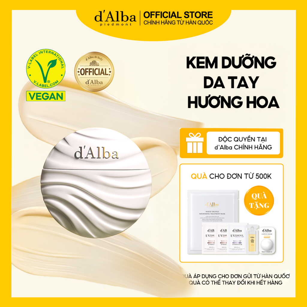 [d'Alba Official] Kem dưỡng tay kèm hộp quà tặng logo d'Alba 40ml
