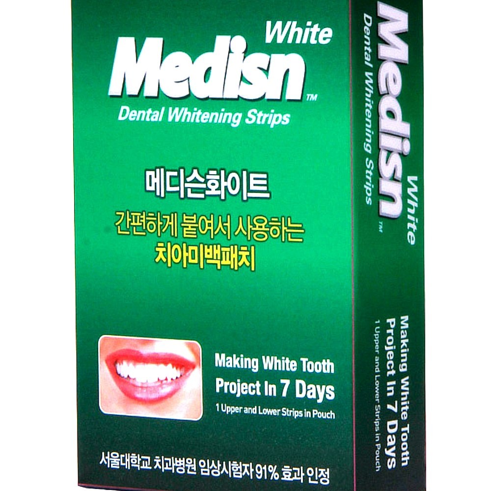 [Medisn White] Miếng dán nha khoa làm sáng da Hàn Quốc 14P Smile Care Oral Strip 1 hộp