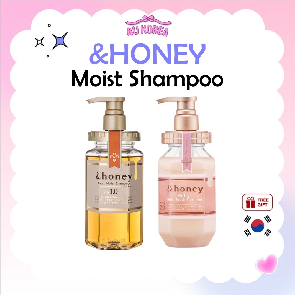&HONEY Moist Shampoo 440ml – Sâu hoặc tan chảy / K-BEAUTY