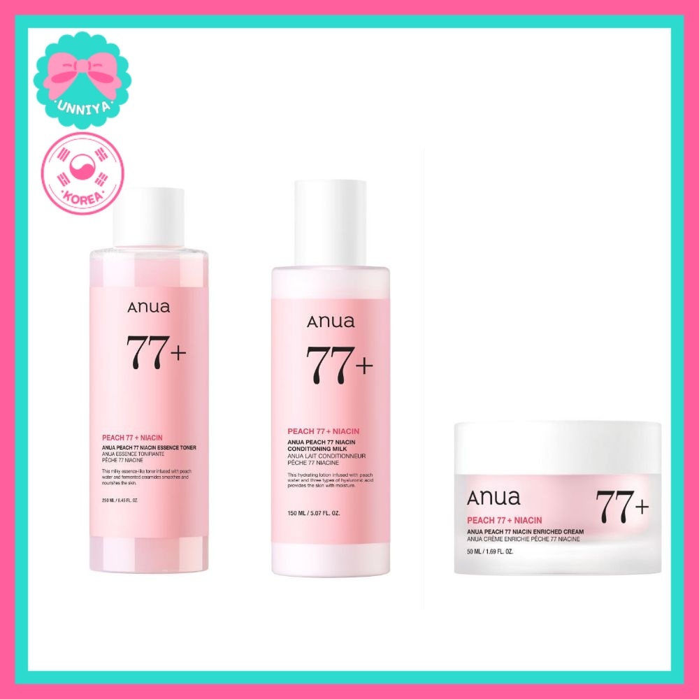 Sữa điều hòa Anua Peach 77 Niacin 150ml, Kem làm giàu Niacin Anua Peach 77 50ml