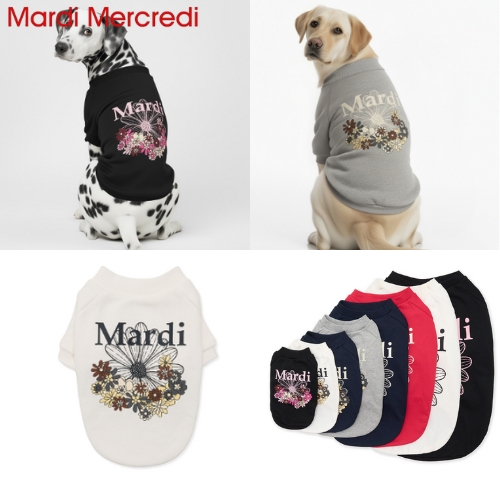 [MARDI MERCREDI] ÁO THUN PET FLOWERMARDI JARDIN _ 4 MÀU / sản phẩm KR chính hãng 100% / vận chuyển n