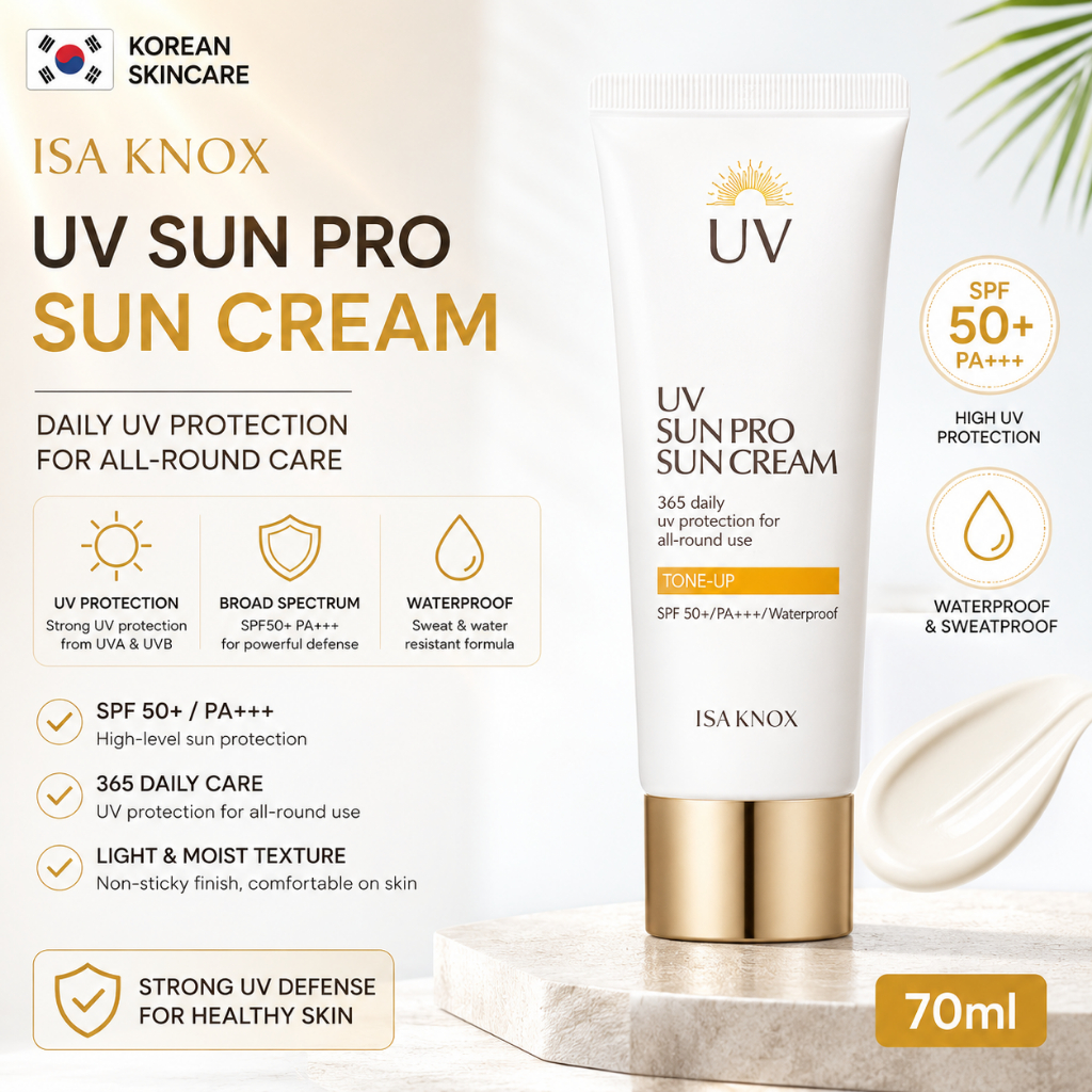[ISA KNOX] Kem chống nắng UV Sun Pro SPF 50 + | Kem chống nắng SPF50 + | Sản xuất tại Hàn Quốc