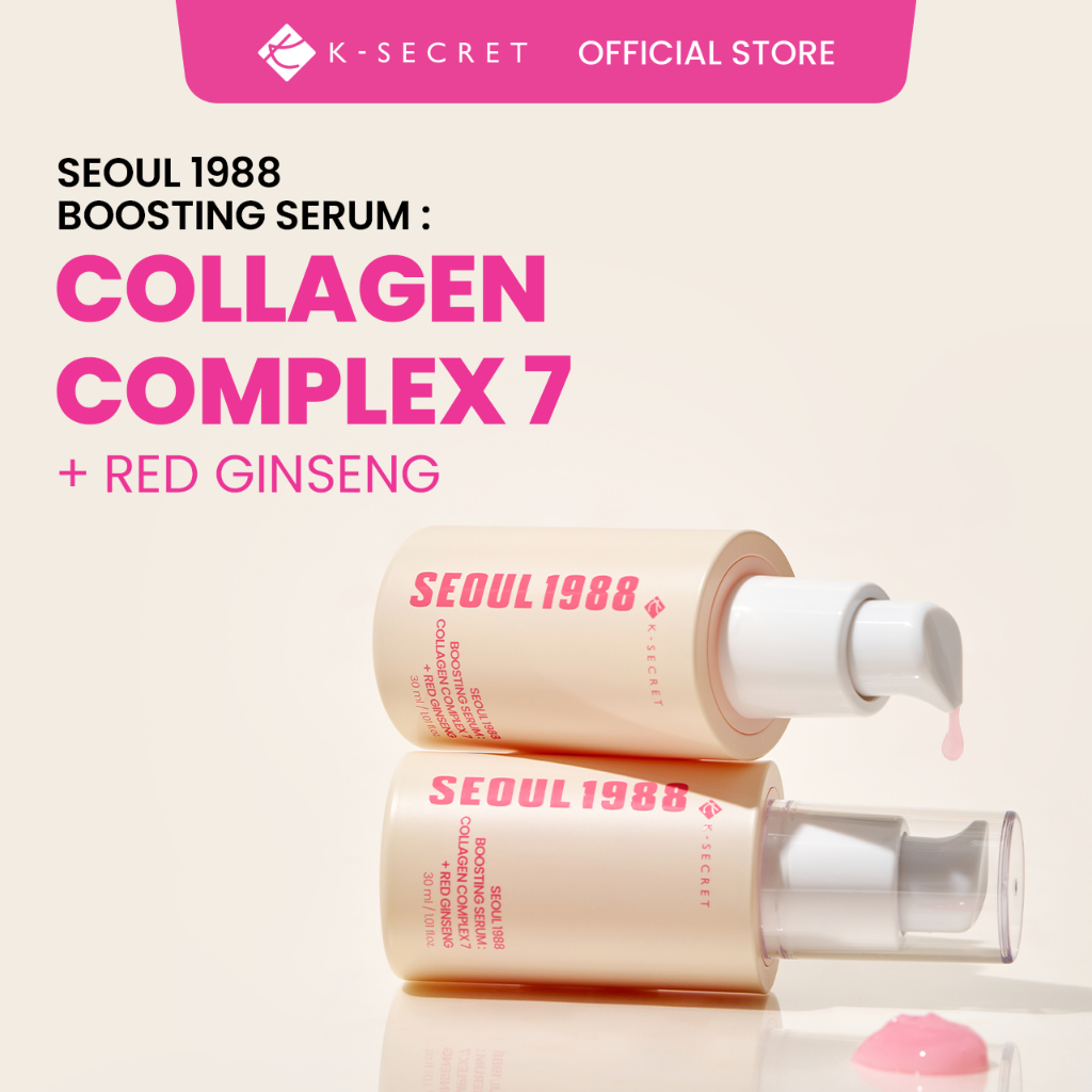[KSECRET Official] SERUM BOOSTING SEOUL 1988: COLLAGEN COMPLEX 7 + RED GINSENG