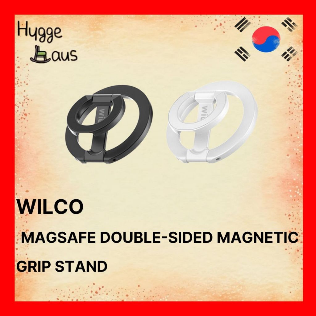 ĐỨNG MẠCH ĐÔI WILCO MAGSAFE | RING GIỮ ĐIỆN THOẠI (ĐEN / TRẮNG)
